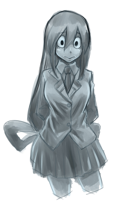 asui tsuyu (boku no hero academia) drawn by noshi_(ohayou_beam)