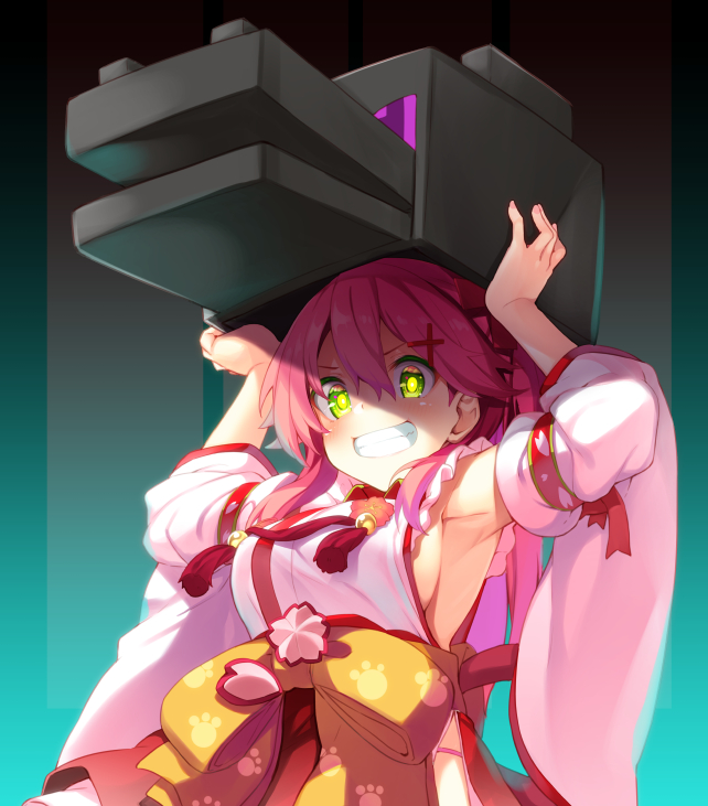sakura miko and ender dragon (hololive and 1 more) drawn by dodome-iro_mayonnaise