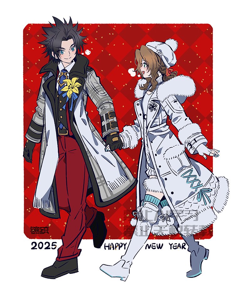 aerith gainsborough and zack fair (final fantasy and 2 more) drawn by huosheanng
