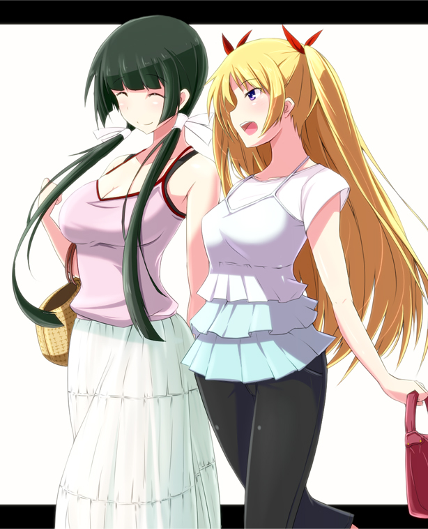 christiane friedrich and mayuzumi yukie (maji de watashi ni koi shinasai!) drawn by kichihachi