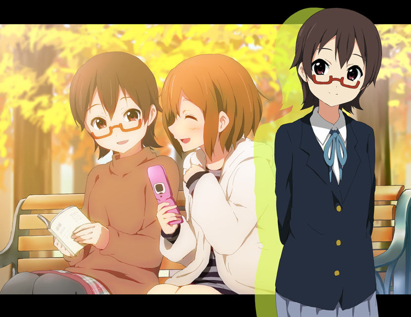 hirasawa yui and manabe nodoka (k-on!) drawn by kakiuchi_itsuki