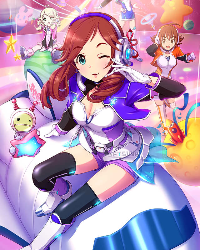 yusa kozue, yoshioka saki, nishijima kai, and imura setsuna (idolmaster and 1 more)