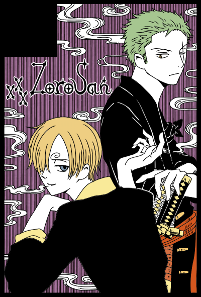 roronoa zoro and sanji (one piece and 1 more) drawn by lou_(usopo)