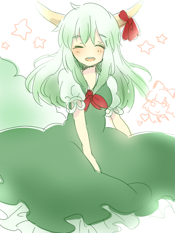 fujiwara no mokou, kamishirasawa keine, and ex-keine (touhou) drawn by zawameki