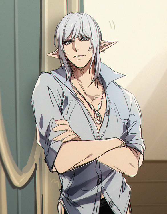 estinien varlineau (final fantasy and 1 more) drawn by yomo_(ym)