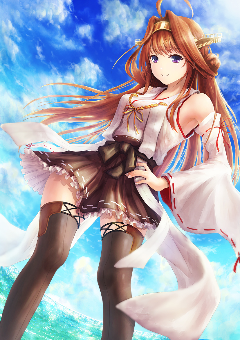 kongou and kongou kai ni (kantai collection) drawn by kazuki_seto