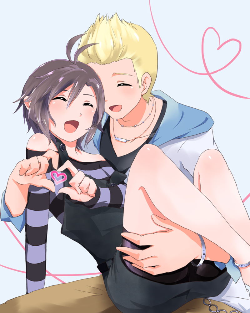 kikuchi makoto and ijuuin hokuto (idolmaster) drawn by meteors