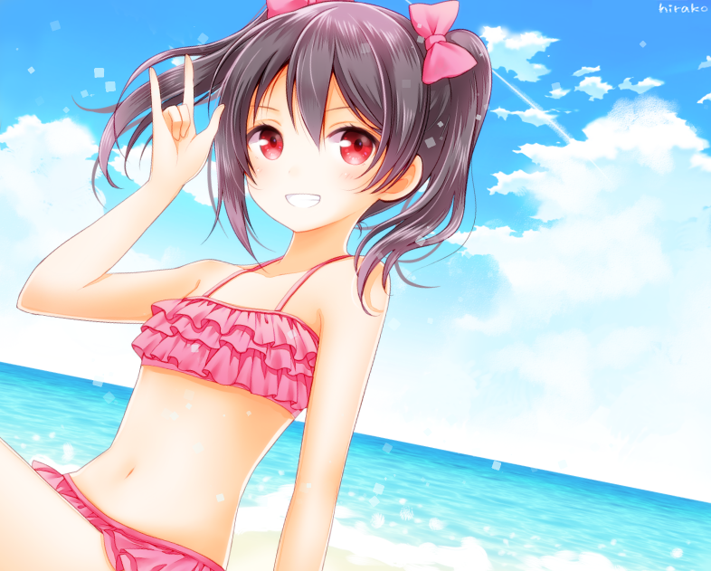 yazawa nico (love live! and 1 more) drawn by hirako