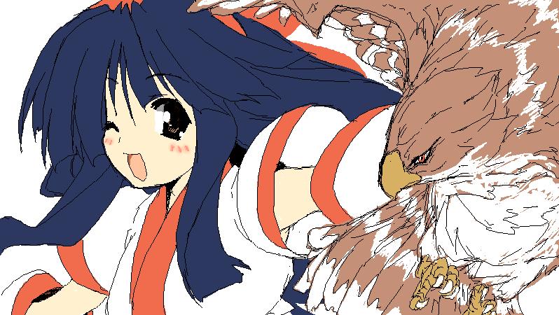 nakoruru and mamahaha (samurai spirits) drawn by take_shinobu