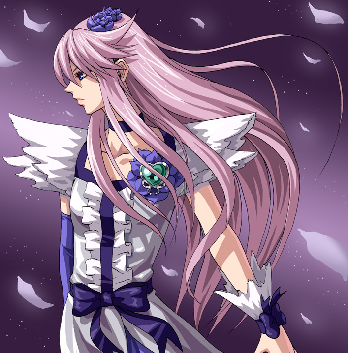 tsukikage yuri and cure moonlight (precure and 1 more) drawn by minarai_zouhyou