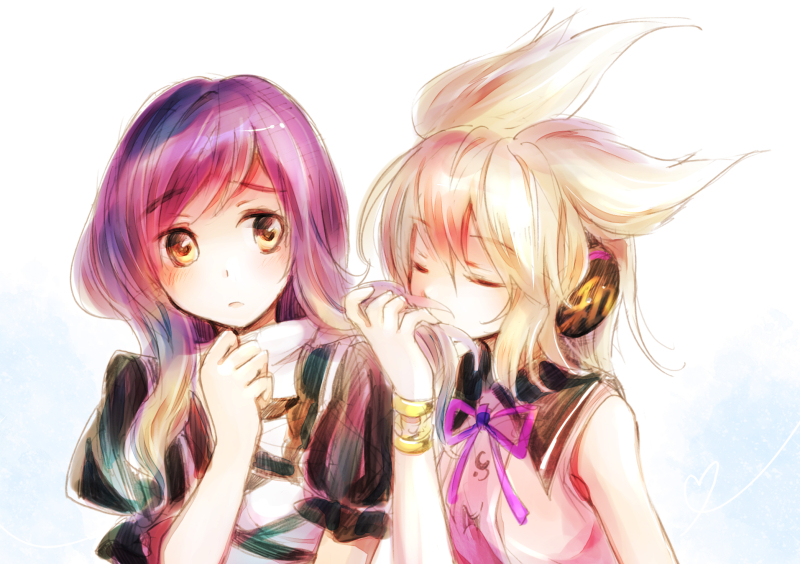 hijiri byakuren and toyosatomimi no miko (touhou) drawn by makuwauri