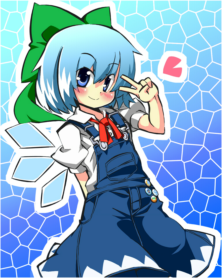cirno (touhou) drawn by isoroku_(gojuuroku)