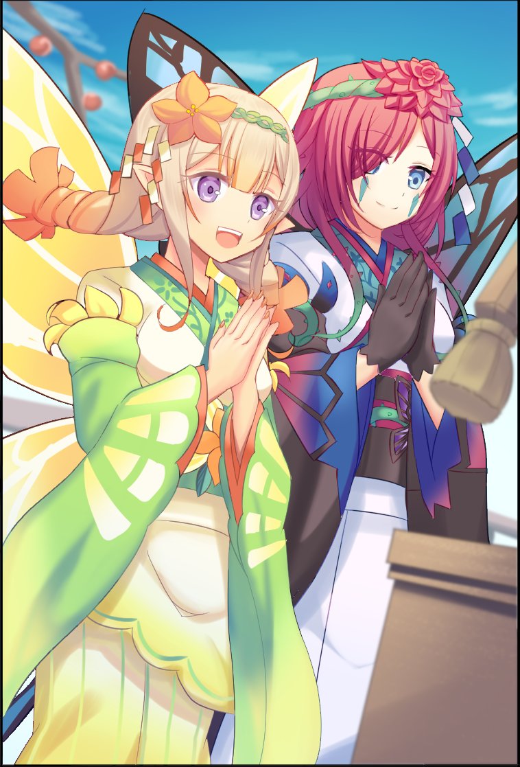 triandra and peony (fire emblem and 1 more) drawn by shira_yu_ki