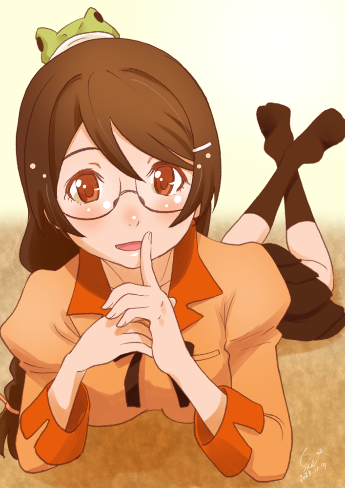 hanekawa tsubasa (monogatari and 1 more) drawn by huumoon