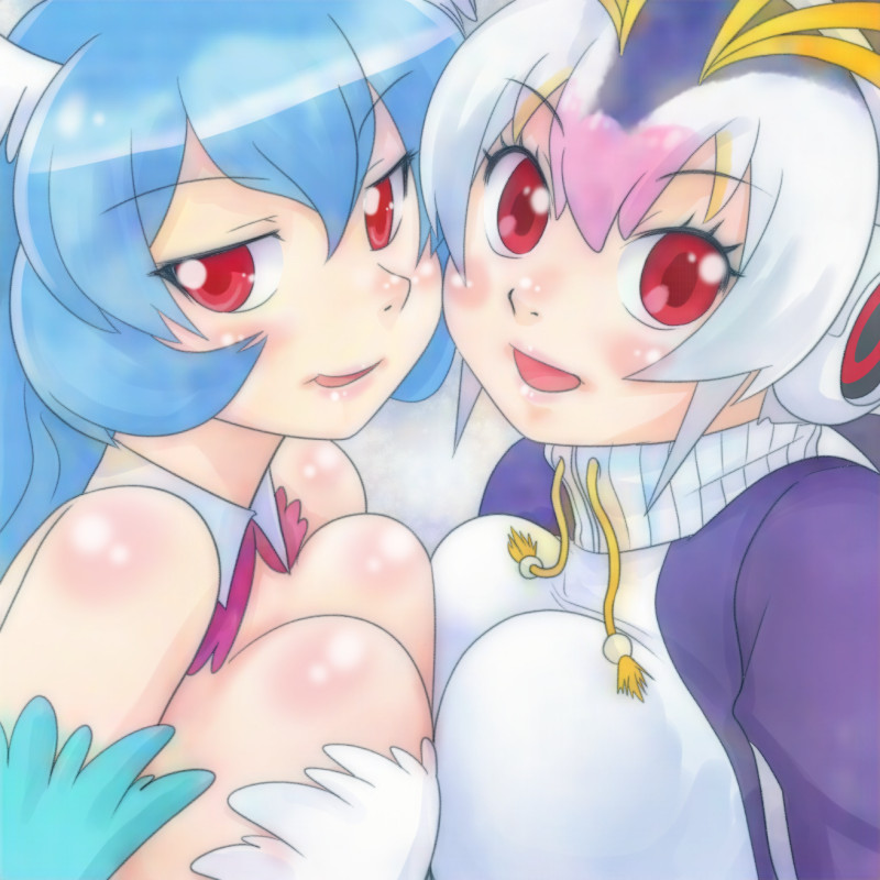 royal penguin and piyo-tan (kemono friends and 1 more) drawn by t_jiroo_(ringofriend)