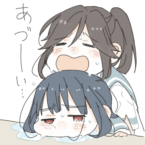 yoroizuka mizore and kasaki nozomi (hibike! euphonium) drawn by ree_(re-19)