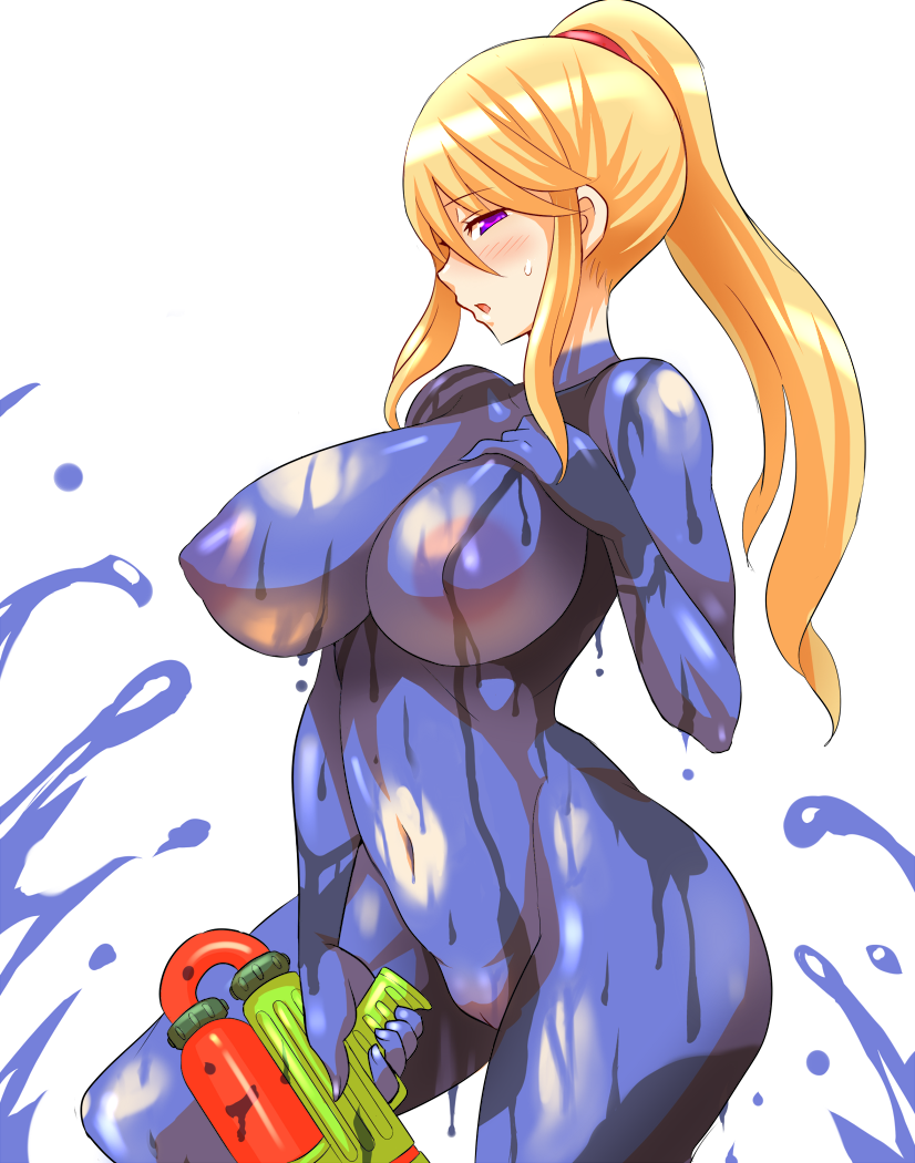 samus aran (splatoon and 2 more) drawn by konno_tohiro