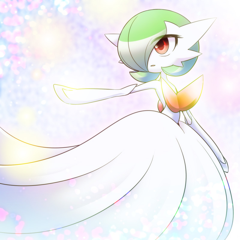 gardevoir and mega gardevoir (pokemon) drawn by shiratsuki_(royal_moon)