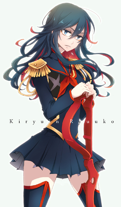 matoi ryuuko and senketsu (kill la kill) drawn by michiru_(nonewane)