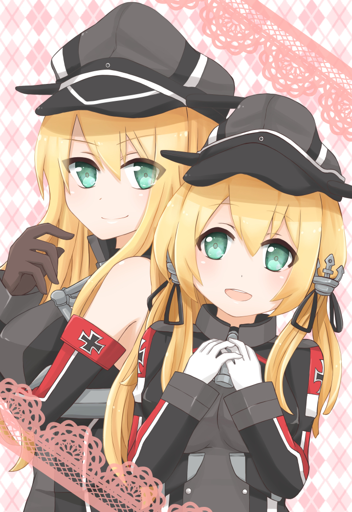 prinz eugen and bismarck (kantai collection) drawn by enuta_k