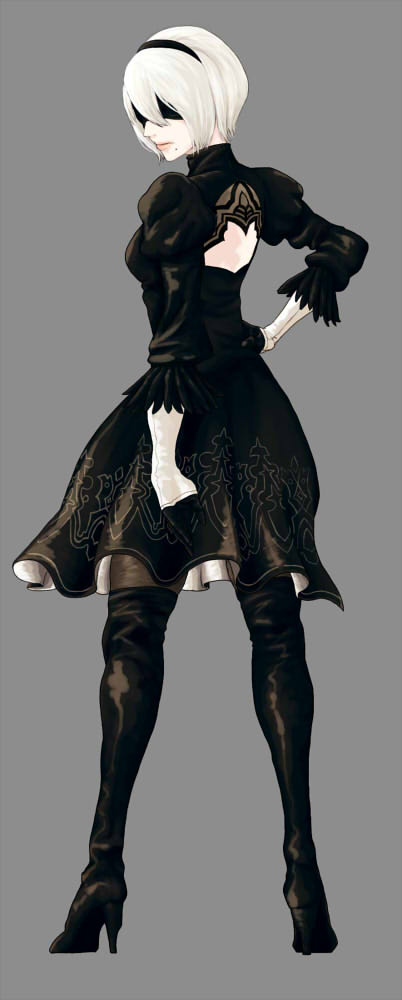 2b (nier and 1 more) drawn by tomioka_aru