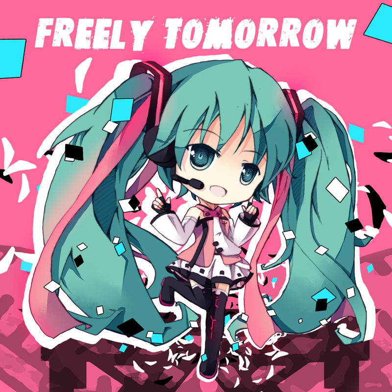 hatsune miku (vocaloid and 3 more) drawn by bondson