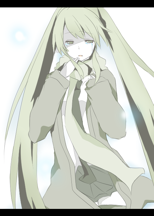 hatsune miku (vocaloid and 1 more) drawn by mono_(recall)