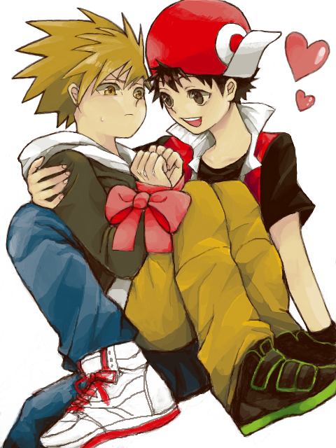 red and blue oak (pokemon and 2 more) drawn by baroque6921