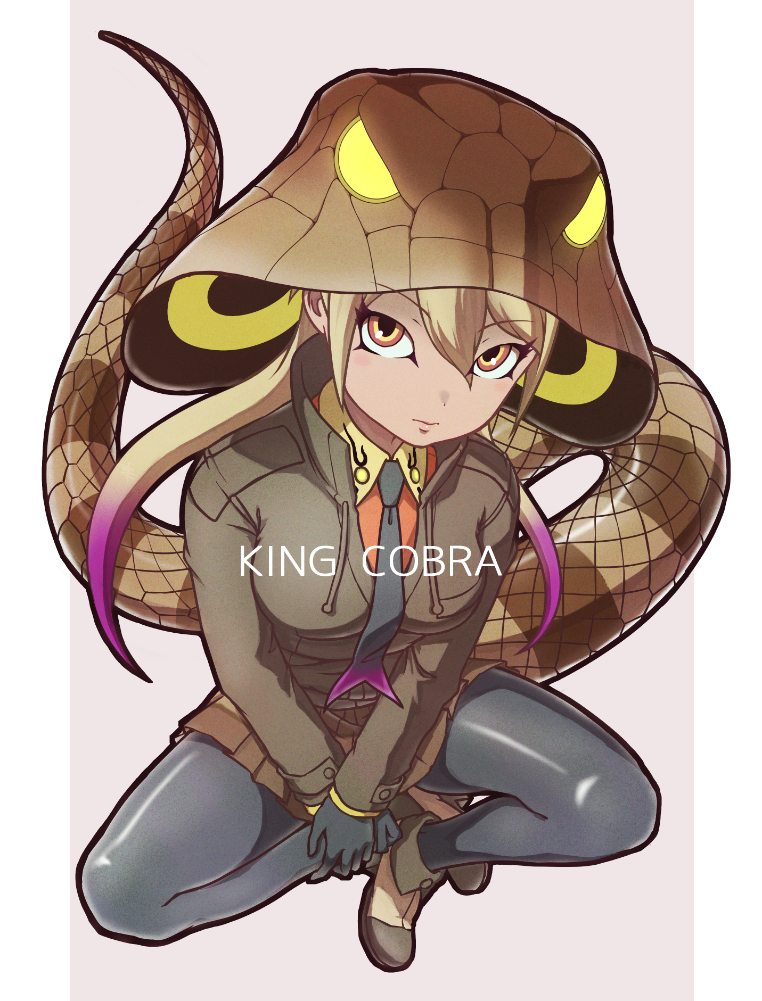 king cobra (kemono friends and 1 more) drawn by hoshino_mitsuki