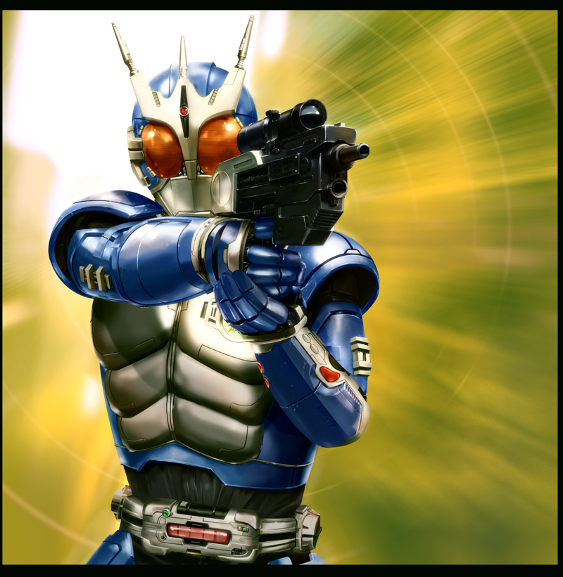 kamen rider g3 (kamen rider and 1 more) drawn by makacoon