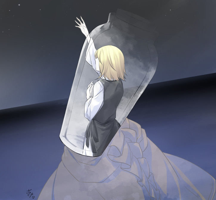 kagamine rin and riliane lucifen d'autriche (vocaloid and 3 more) drawn by ichi_ka