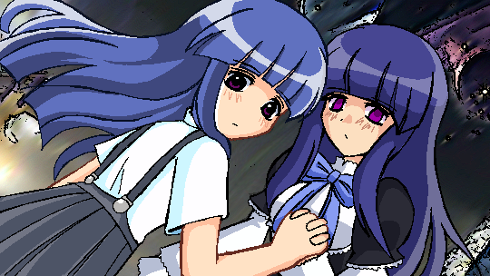 furude rika and frederica bernkastel (higurashi no naku koro ni and 1 more) drawn by meowdoka