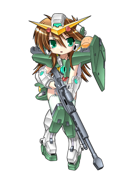 haro and gundam dynames (gundam and 1 more) drawn by shinjou_satomi