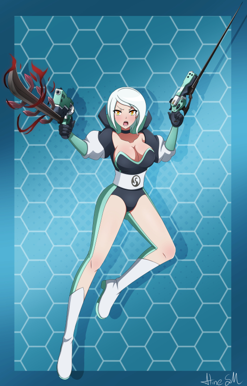 weiss schnee, yukine chris, and miyabi (rwby and 3 more) drawn by alinesm
