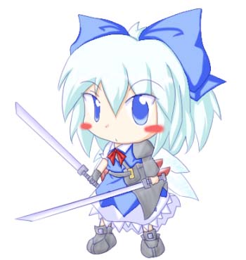 cirno (touhou and 1 more) drawn by r_pascal