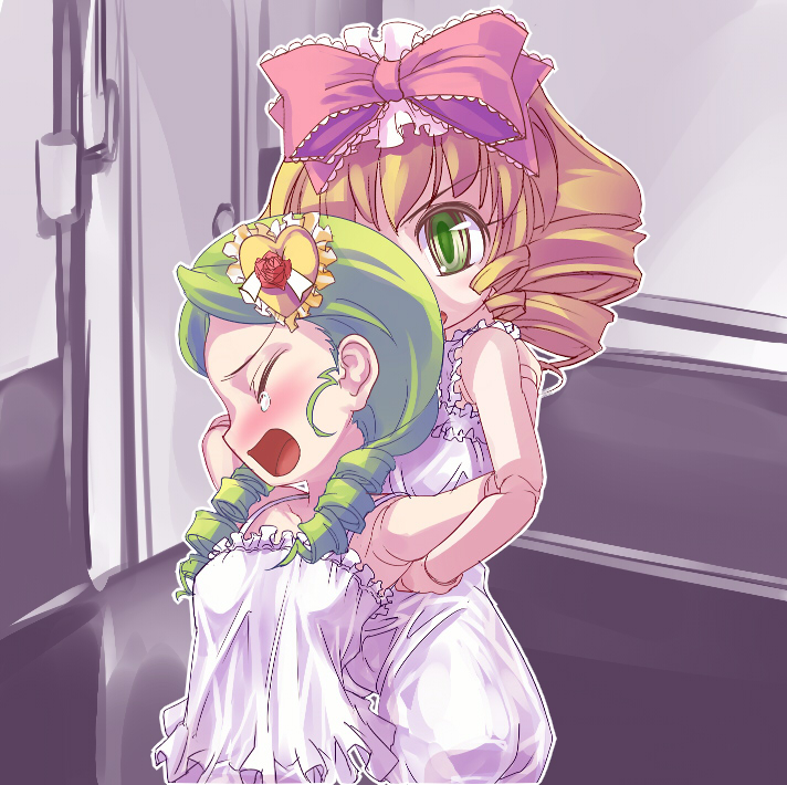 hinaichigo, kanaria, billy herrington, and danny lee (rozen maiden and 1 more) drawn by sasa_ichi