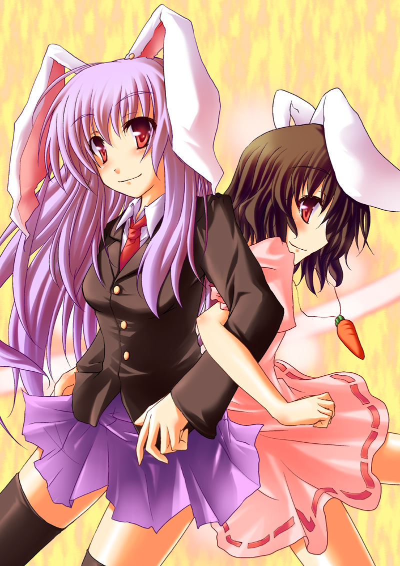 reisen udongein inaba and inaba tewi (touhou) drawn by amano_chiharu
