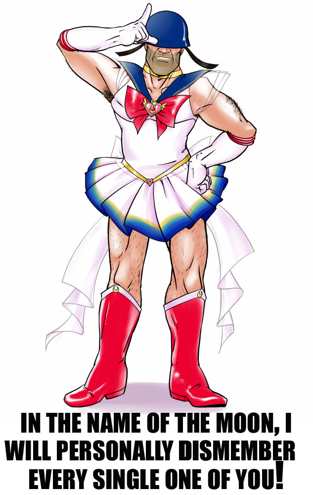 sailor moon and soldier (bishoujo senshi sailor moon and 2 more) drawn by yang_(yangpuppy)