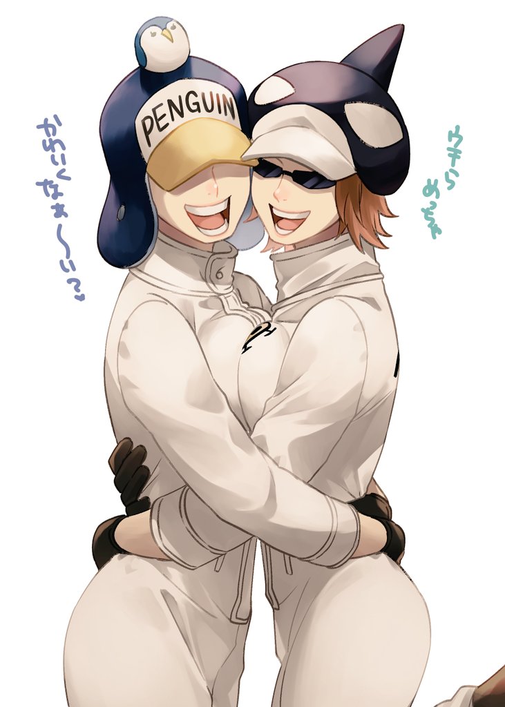 penguin and shachi (one piece) drawn by shinto_s