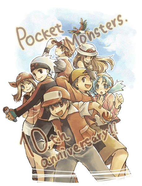 may, red, ethan, leaf, brendan, and 1 more (pokemon and 4 more)