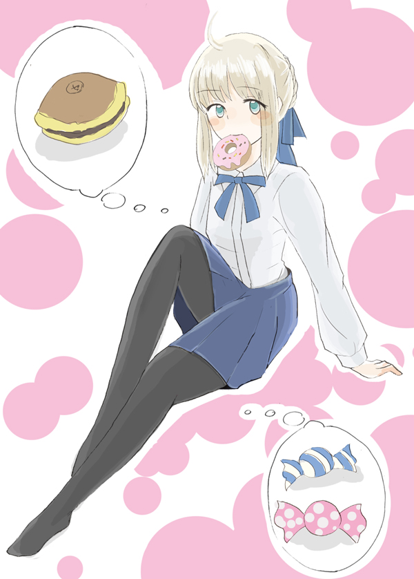 artoria pendragon and saber (fate and 1 more) drawn by ac0