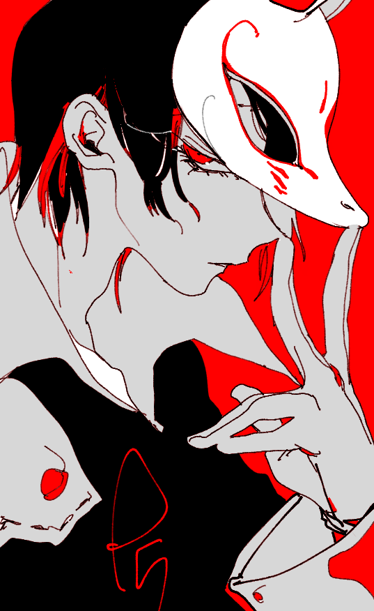 kitagawa yuusuke and fox (persona and 1 more) drawn by sky1ruins