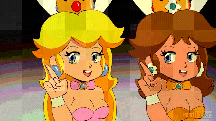 princess peach, rosalina, and princess daisy (mario) drawn by henri_loitiere