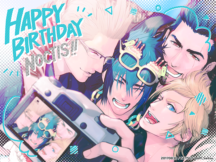 noctis lucis caelum, gladiolus amicitia, prompto argentum, and ignis scientia (final fantasy and 1 more) drawn by setsu-st