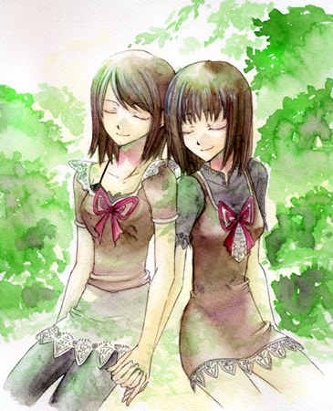amakura mio and amakura mayu (fatal frame and 1 more)