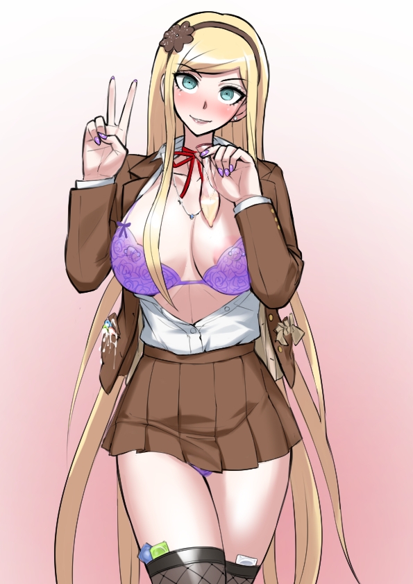 sonia nevermind (danganronpa and 1 more) drawn by akisora