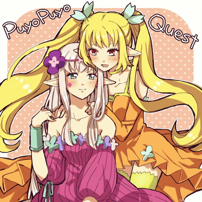 yana and deena (puyopuyo and 1 more) drawn by n_ko