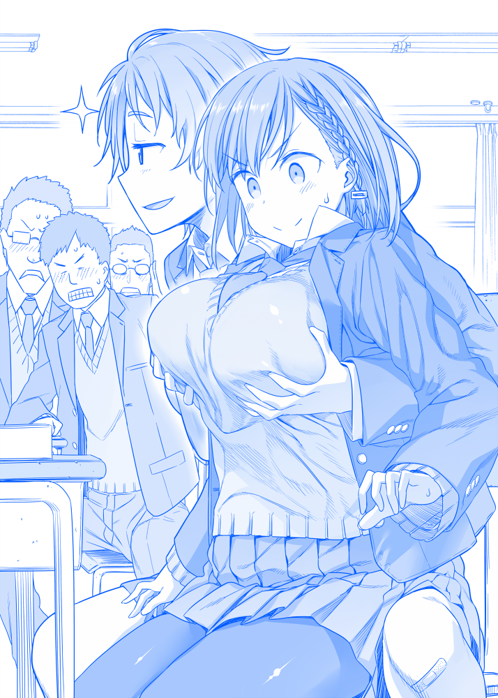 ai-chan and volley-bu-chan (getsuyoubi no tawawa) drawn by himura_kiseki