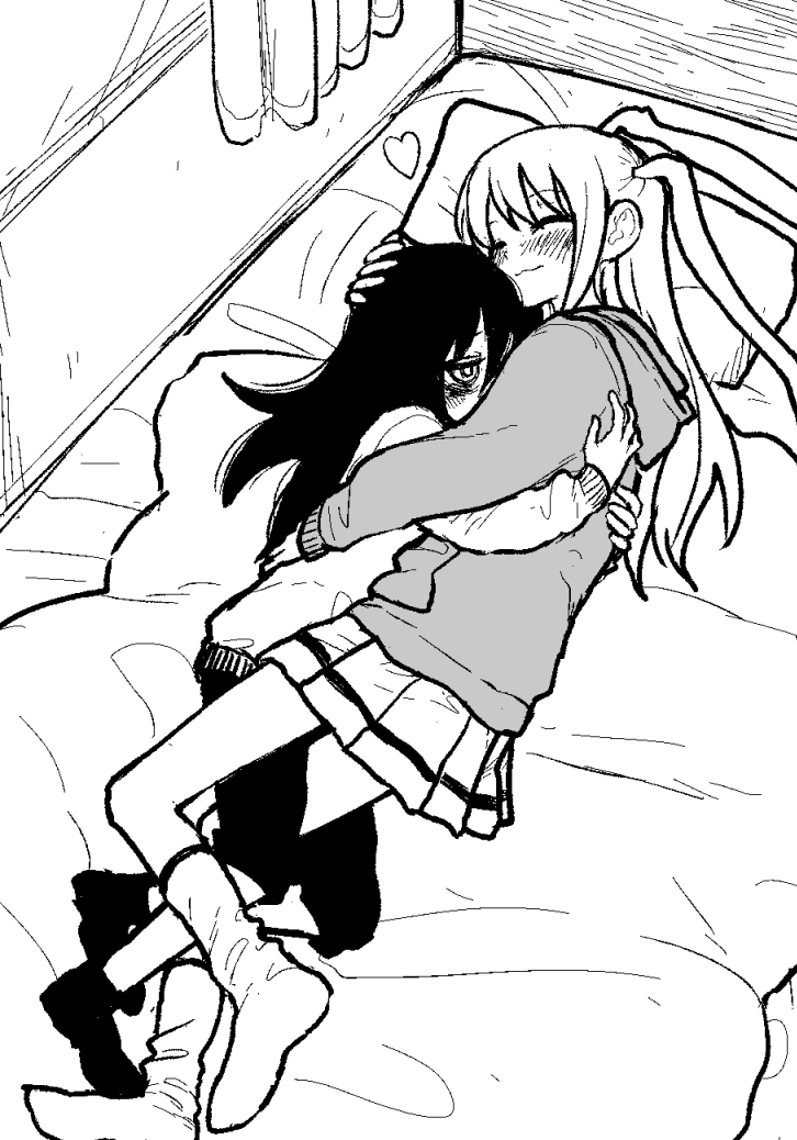 kuroki tomoko and nemoto hina (watashi ga motenai no wa dou kangaetemo omaera ga warui!) drawn by agagaga_(nagayama)