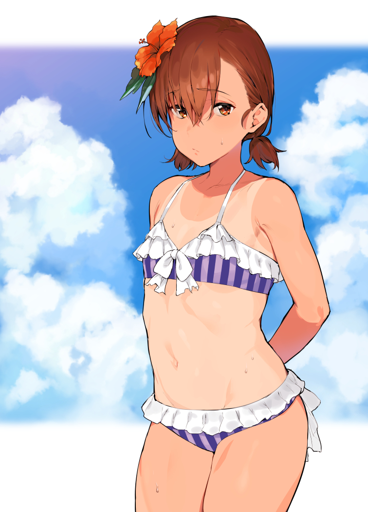 misaka mikoto (toaru majutsu no index and 2 more) drawn by ikuchan_kaoru